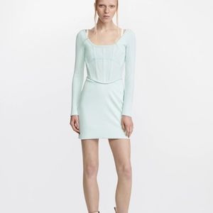 New with tags Dion Lee corset dress clear blue